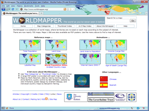 Worldmapper  rediscover the world as you've never seen it before